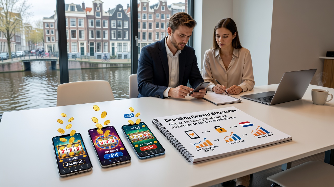 Mobiele casino beloningsinterface