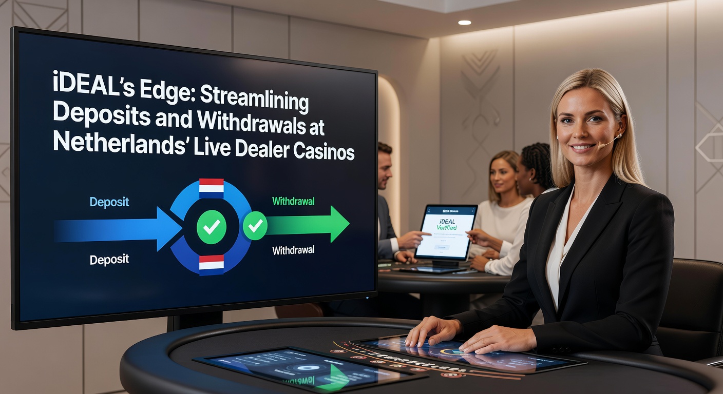 Grafiek met statistieken over iDEAL-gebruik in Nederlandse online casino's, tonend groei in transacties en populariteit bij live dealers van 2021 tot 2026