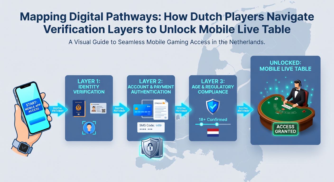 Mobiele verificatie en live tafel navigatie zonder aanbetaling