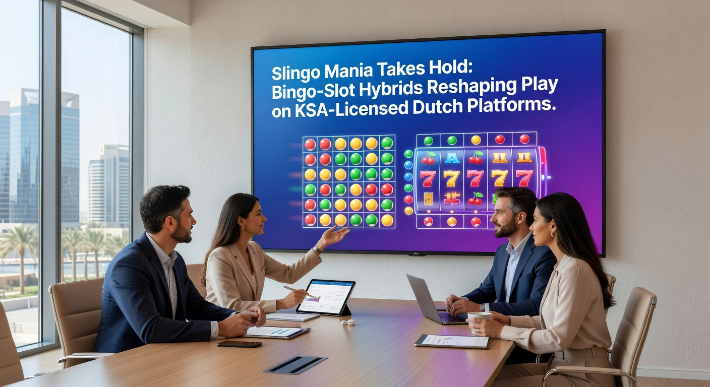 Schermafbeelding van een populair Slingo-spel op een KSA-gelicentieerd Nederlands online casino platform, met draaiende rollen en een bingo-kaart in actie