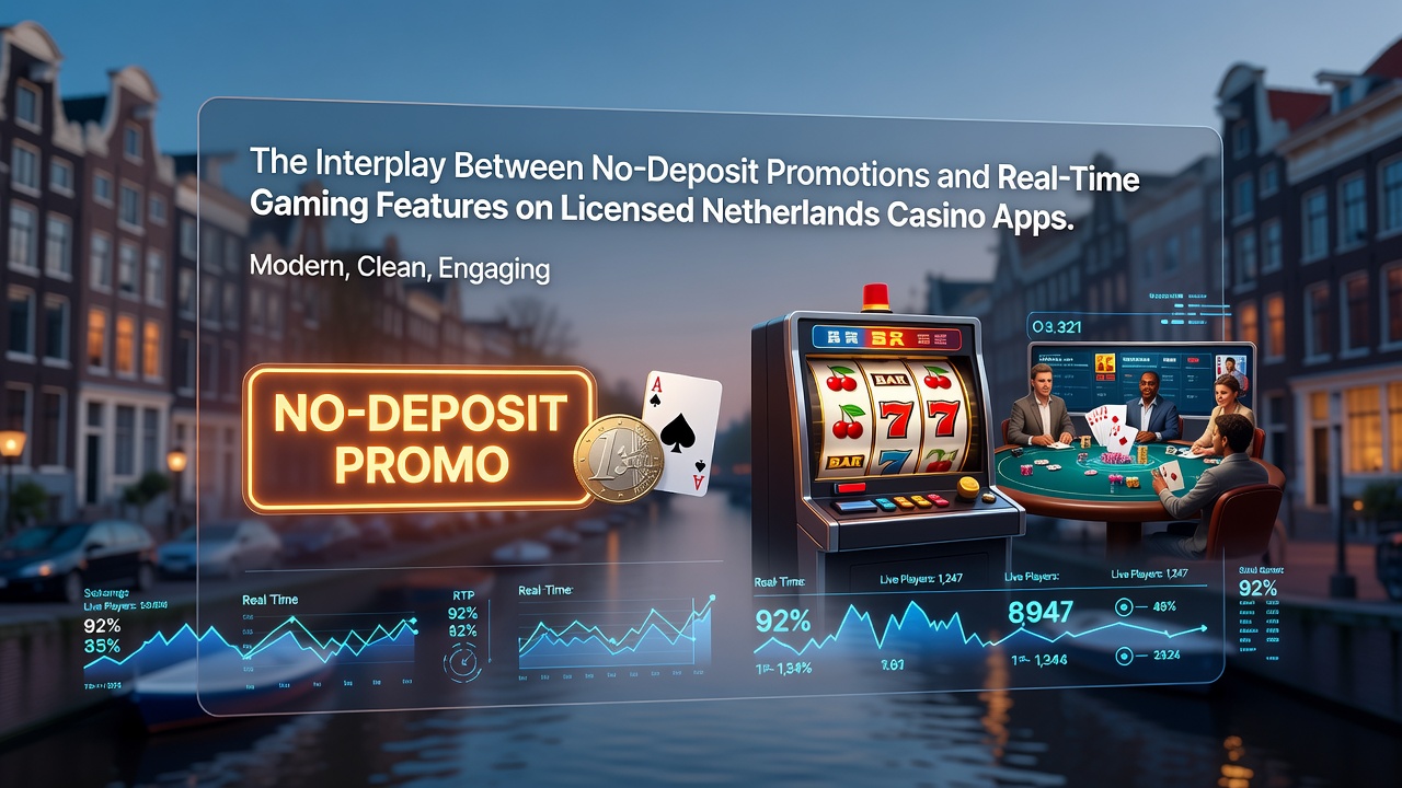 Gelicentieerde Nederlandse casino app met no-deposit promotie en real-time live dealer interface op mobiel scherm